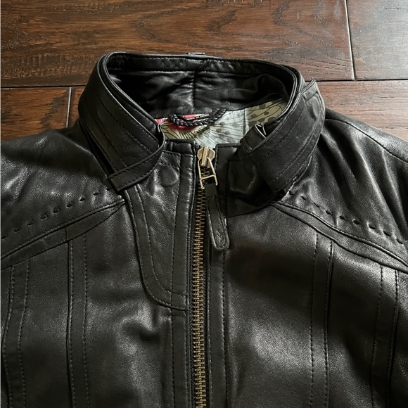 Women’s MACKAGE for Aritzia Black Leather Jacket S - Picture 3 of 9